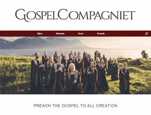 Tablet Screenshot of gospelcompagniet.no